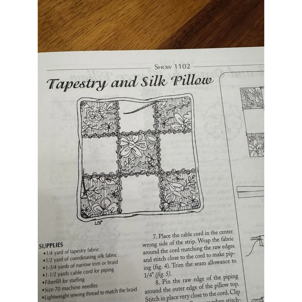 Marthas Sewing Room Home Decorating Crafts Workbook Pullen Series 1100 1200